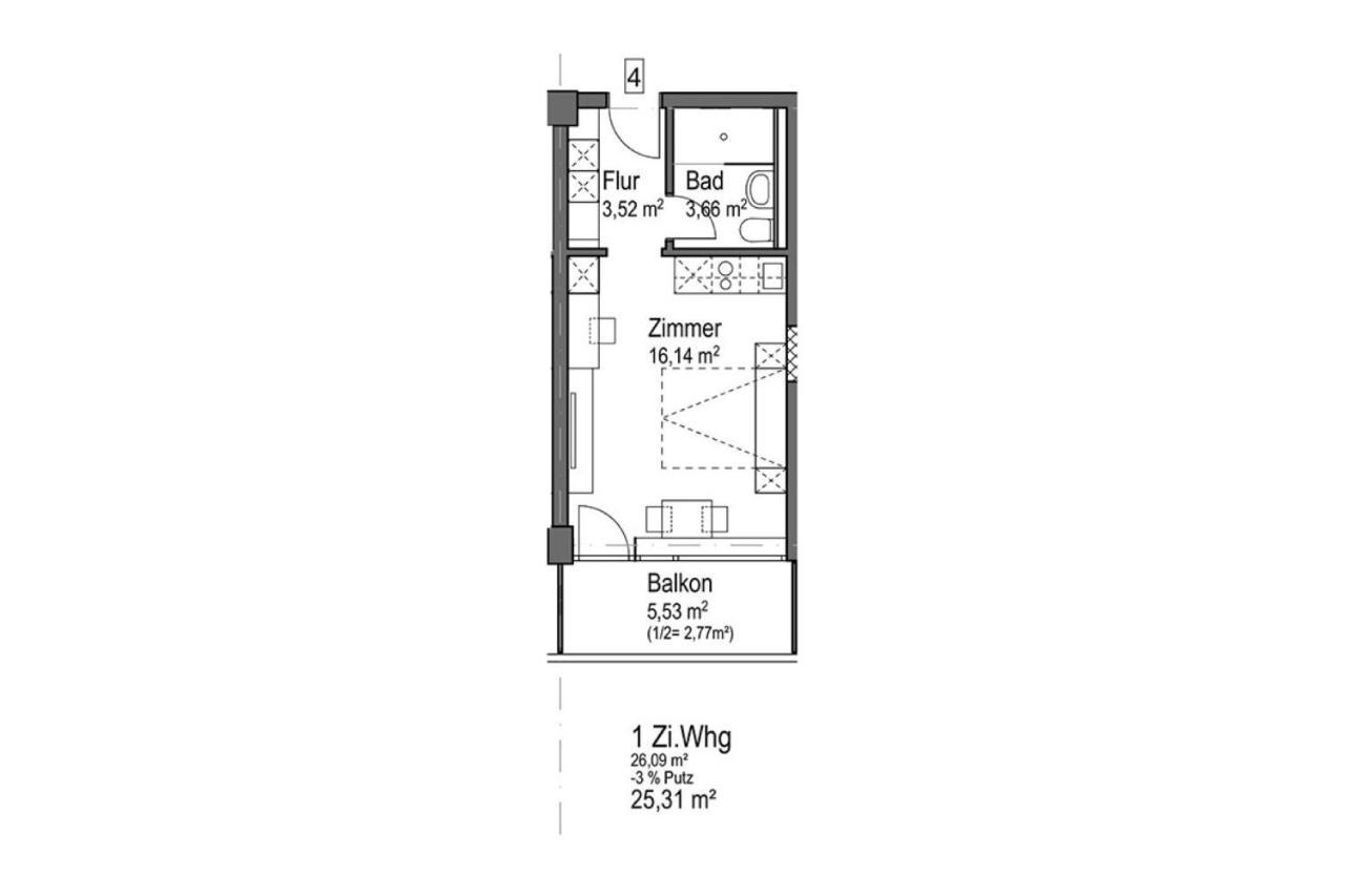 Huber Living Basic 206 Apartment Germering Exterior foto